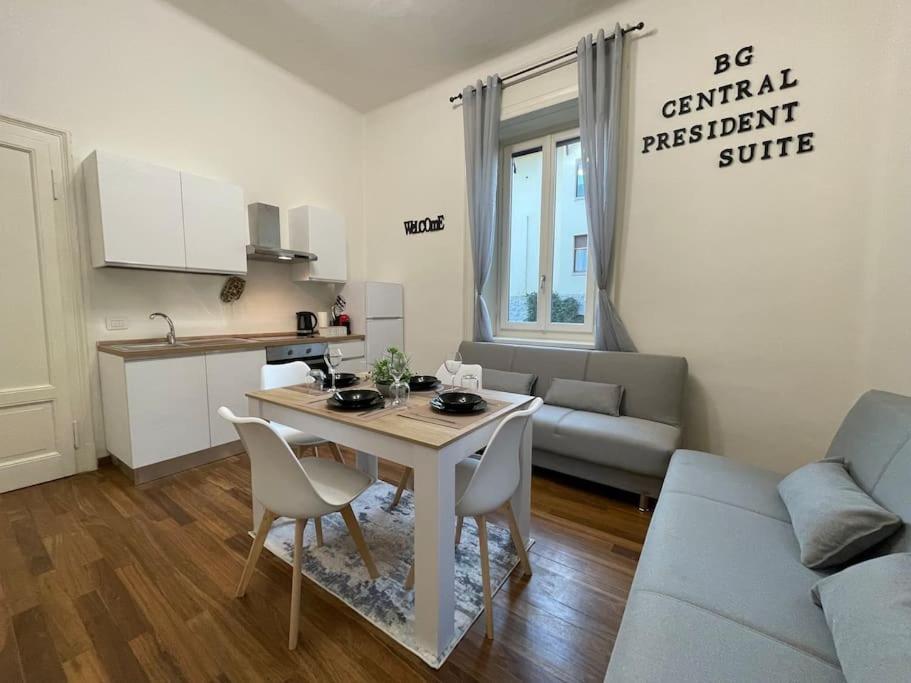 Bg Central President Suite Con Parcheggio - Vista Citta Alta Бергамо Экстерьер фото