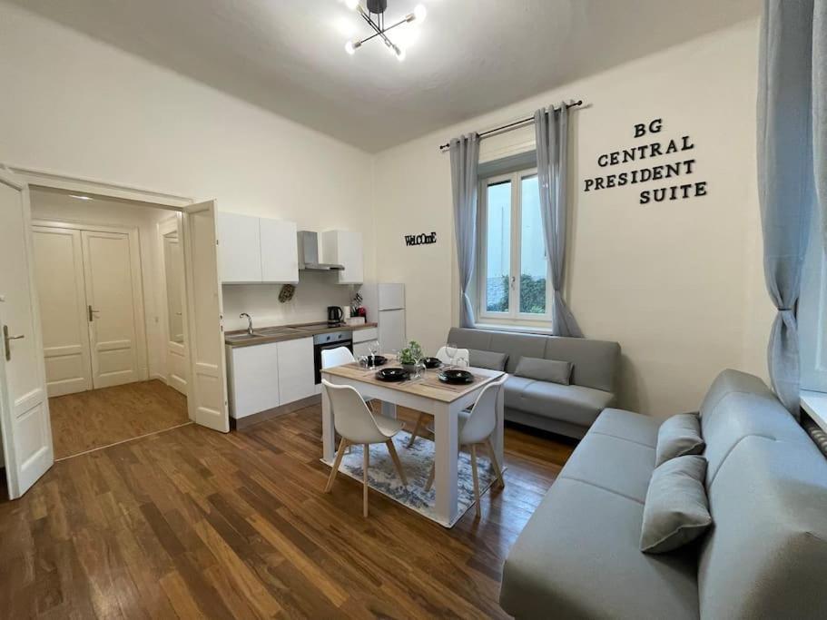 Bg Central President Suite Con Parcheggio - Vista Citta Alta Бергамо Экстерьер фото