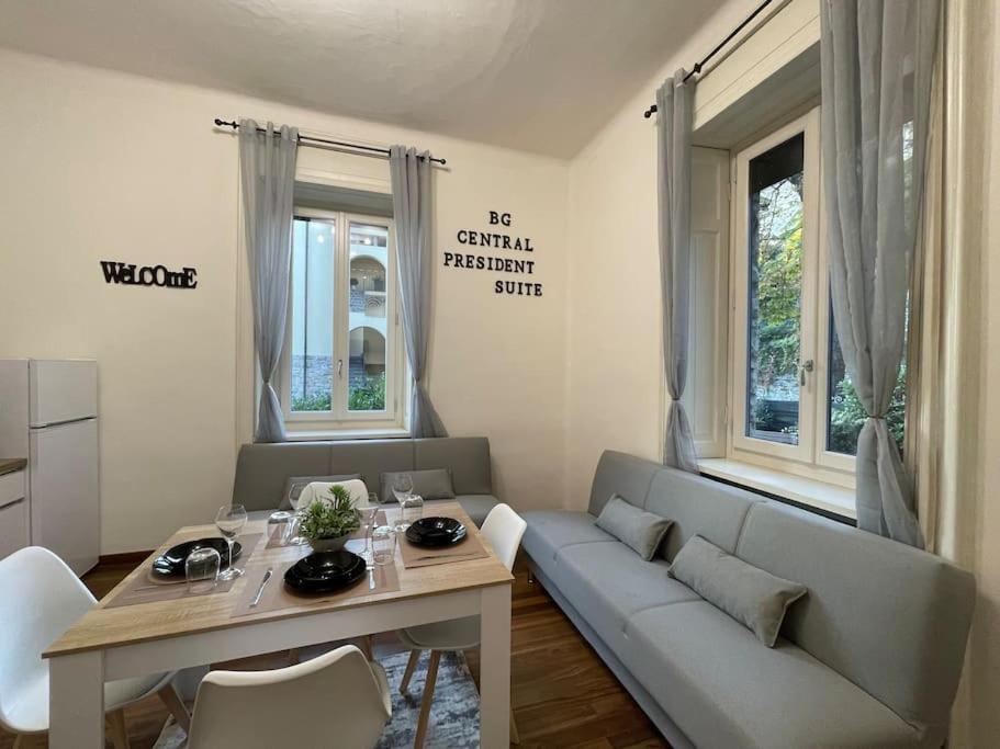 Bg Central President Suite Con Parcheggio - Vista Citta Alta Бергамо Экстерьер фото